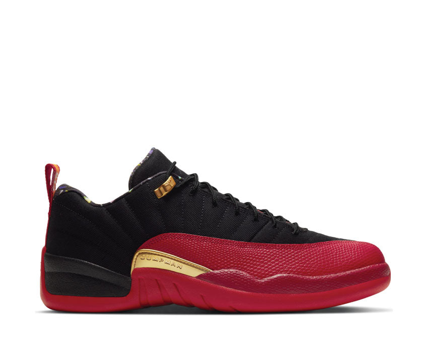 Air Jordan 12 Retro Low SE Black / Varsity Red - Metallic Gold DC1059-001