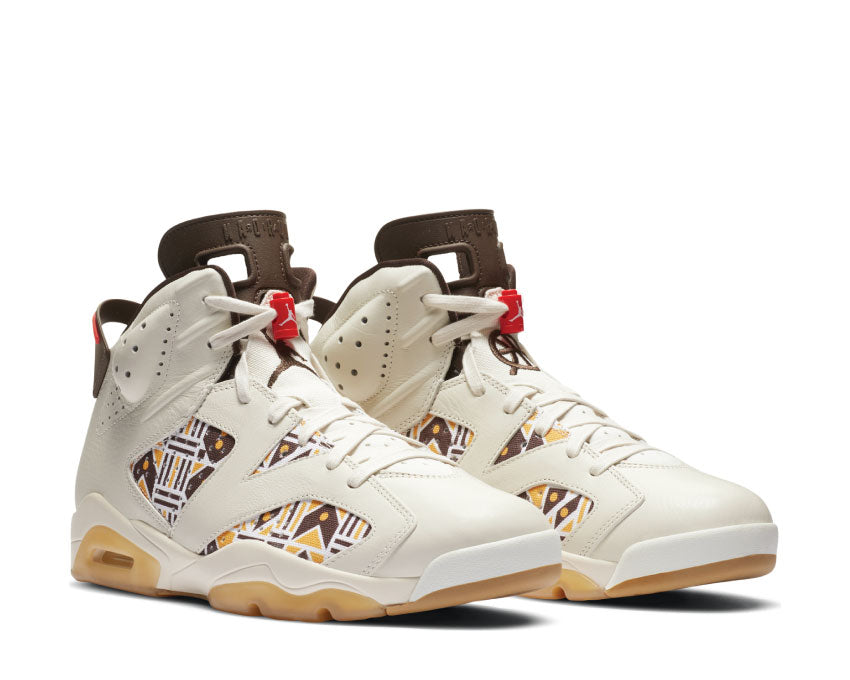 Air Jordan 6 Retro Quai 54 Sail / Baroque Brown - Team Orange CZ4152-100