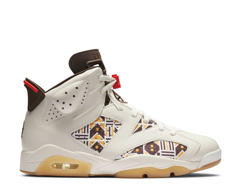 Air Jordan 6 Retro Quai 54 Sail / Baroque Brown - Team Orange CZ4152-100
