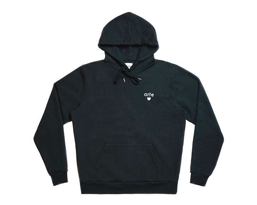 Arte Holden Heart Hoodie Black SS21-002H