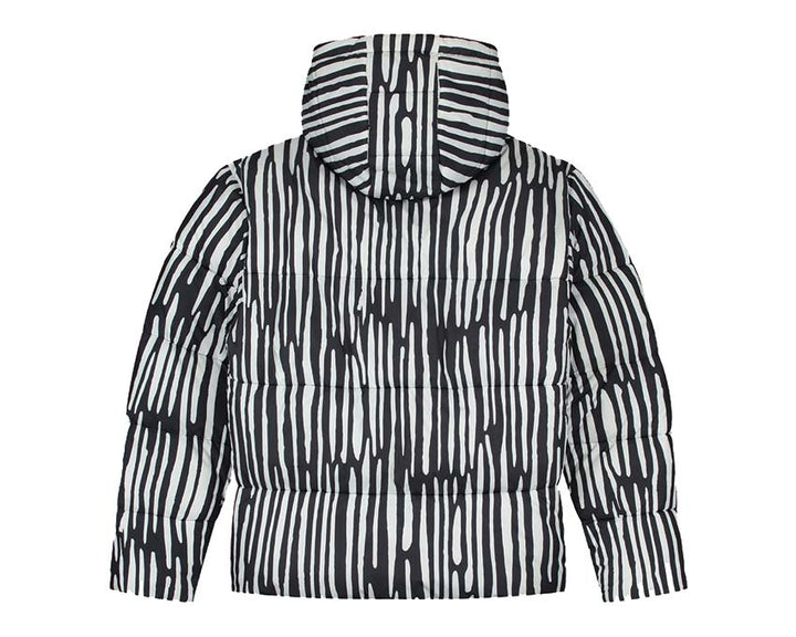 Arte def lace up sweatshirt grey melange Black / White AW22-035J