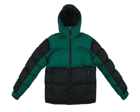 Arte Joey Double Puffer Green Black AW21-096J