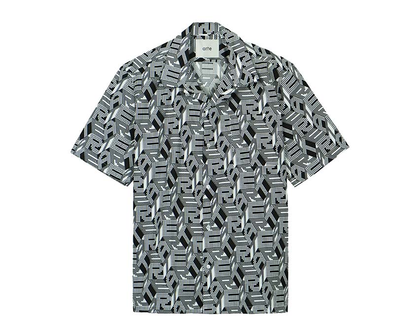 Arte Scotti Allover Shirt Black / White SS22-080S