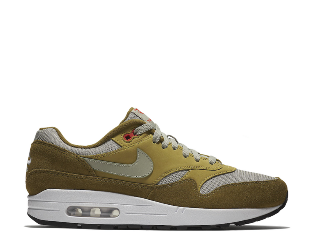Nike air max 1 premium retro olive hot sale