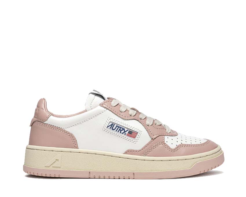 Autry Medalist Low Leat White / Pink AULMWB09