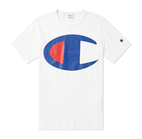 Champion Large C Tee Weiß