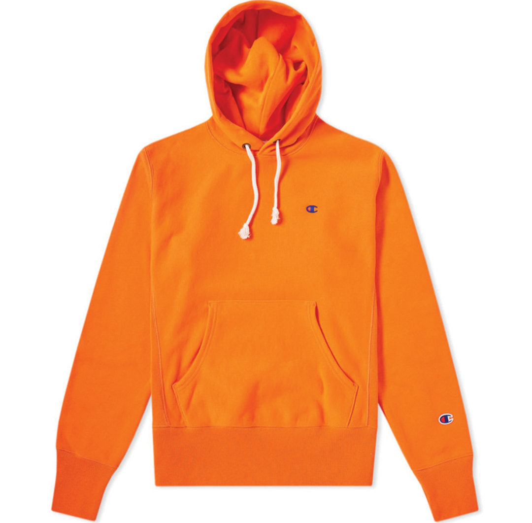 Neon orange champion clearance sweatshirt
