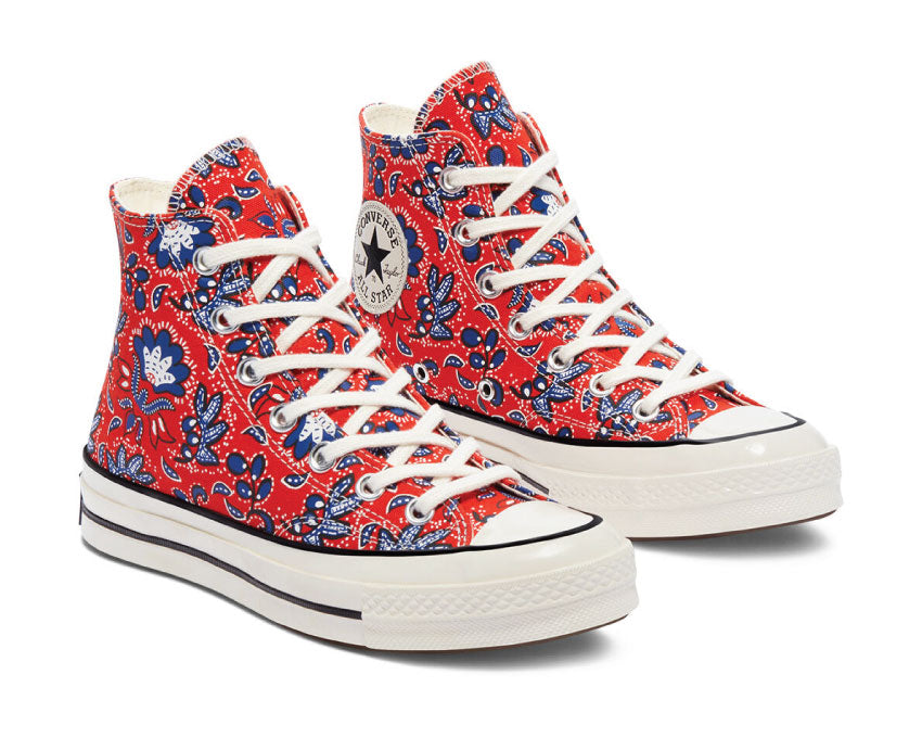Converse Chuck 70 Hi Habanero Red / Egret / Rush Blue 171072C