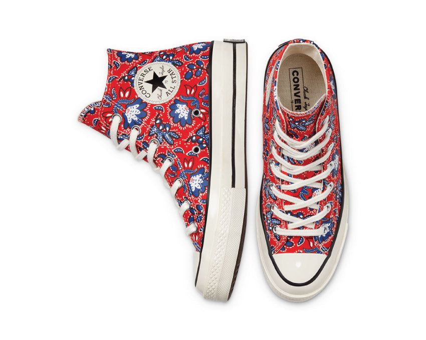 Converse Chuck 70 Hi Habanero Red / Egret / Rush Blue 171072C