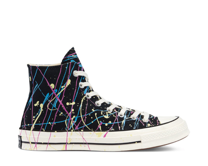 Converse Chuck 70 High Top Archive Paint Splatter Black / Hypermagenta 170801C