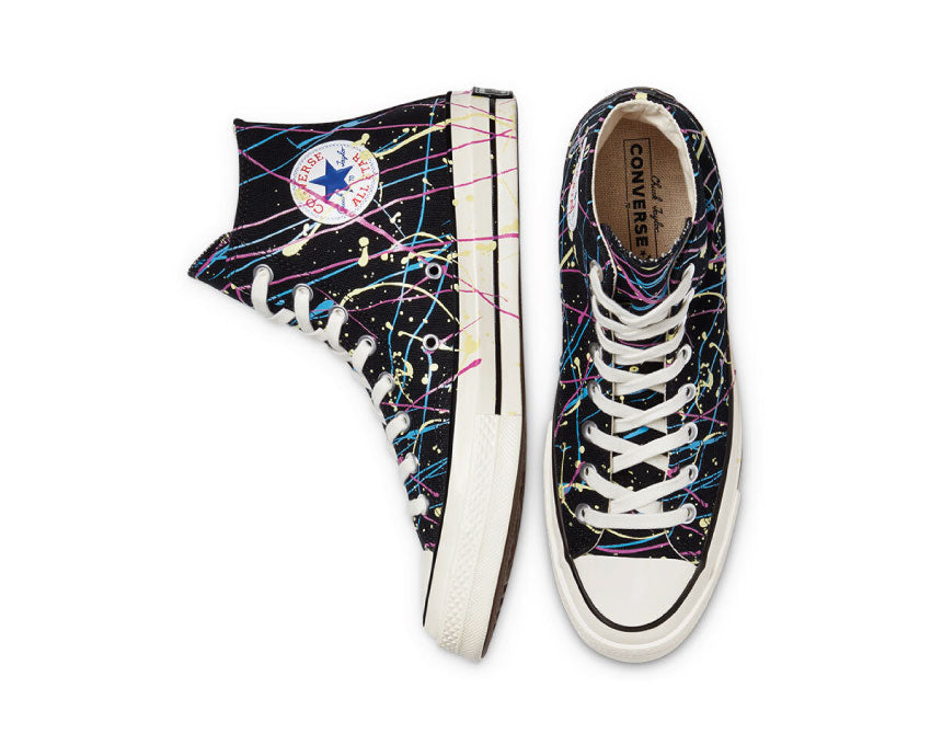 Converse Chuck 70 High Top Archive Paint Splatter Black / Hypermagenta 170801C