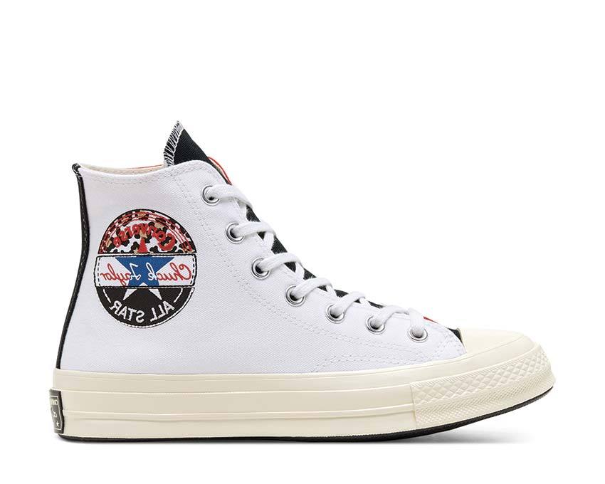 Converse Chuck 70 Logo Play Hi White / University Red - Rush Blue 166747C