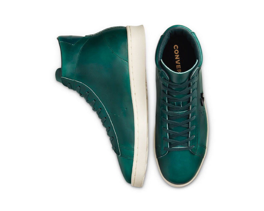 Converse X Horween Pro Leather High Top Lyons Blue Egret Sea Moss 168751C