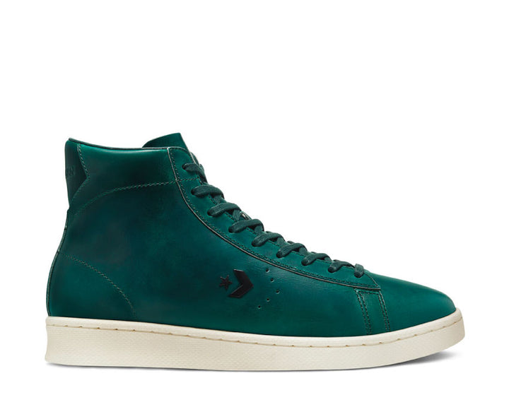 Converse X Horween Pro Leather High Top Lyons Blue Egret Sea Moss 168751C