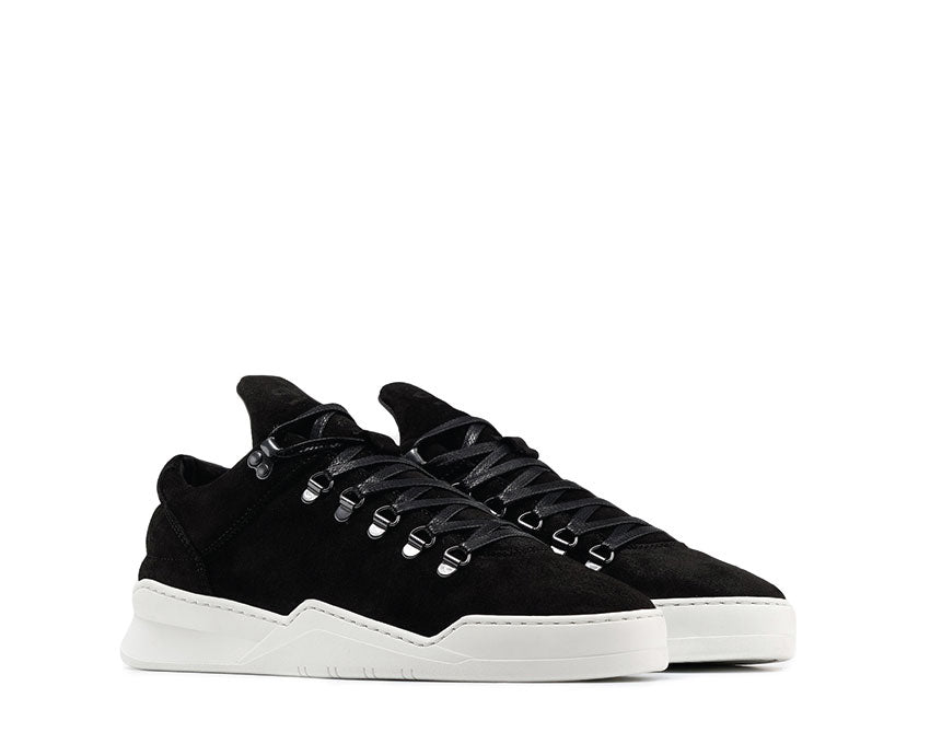 Filling Pieces Mountain Cut Ghost Waxed Suede Black White 2962259