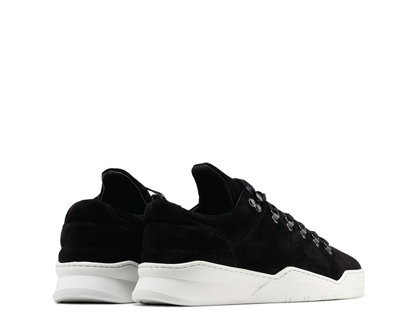 Filling Pieces Mountain Cut Ghost Waxed Suede Black White 2962259