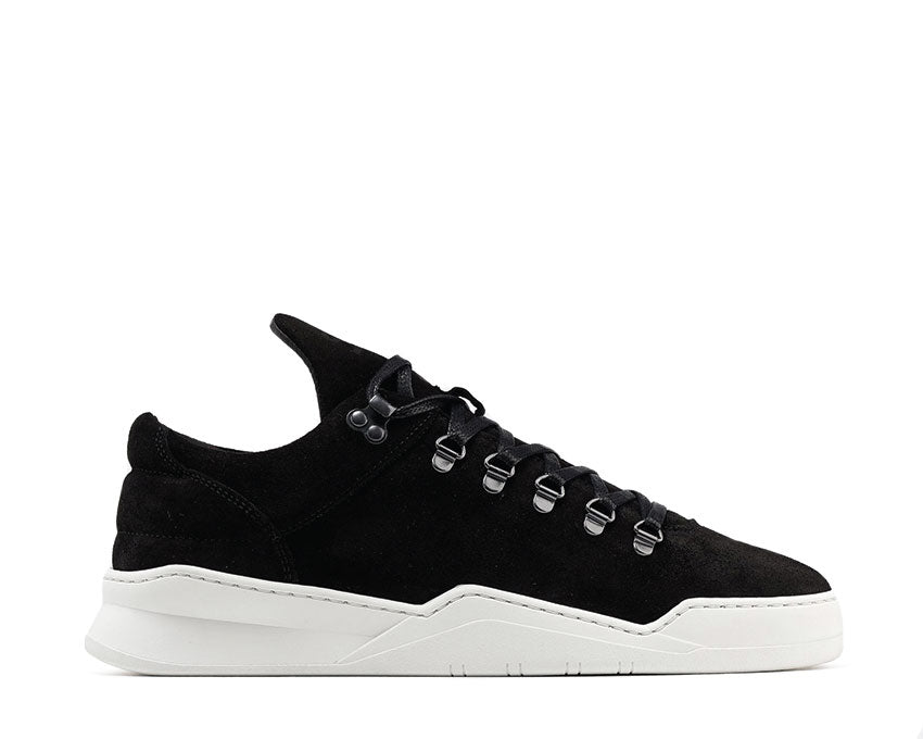 Filling Pieces Mountain Cut Ghost Waxed Suede Black White 2962259
