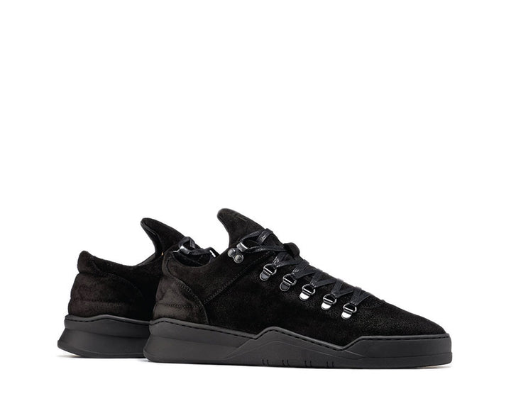 Filling Pieces Mountain Cut Ghost Waxed Suede All Black 2962259