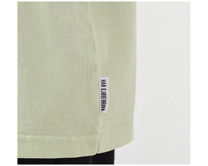 Han Kjobenhavn Boxy Tee Short Sleeve Pale Green Acid M-131086
