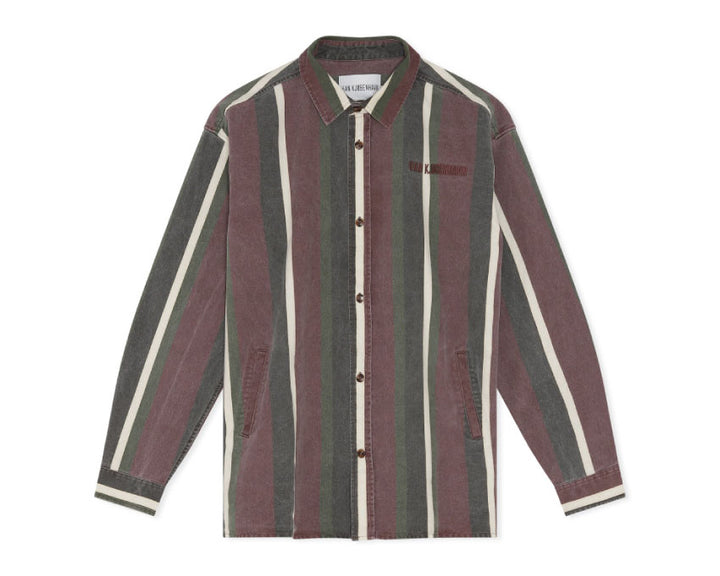 Han Kjobenhavn Shirt Jacket Dark Stripe M-130358