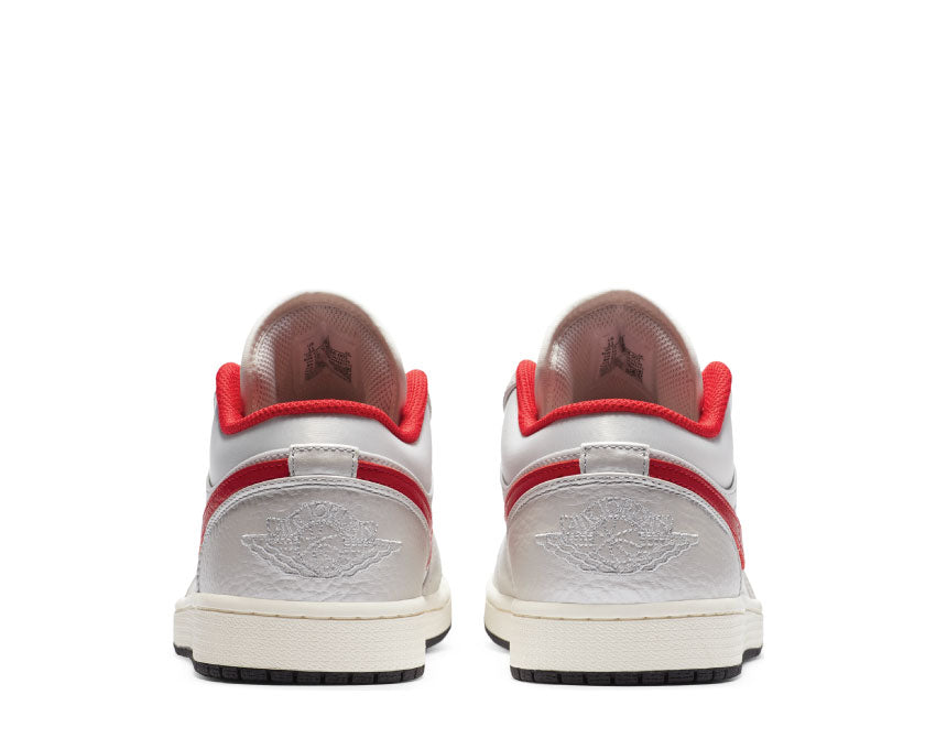 Jordan 1 Low Night Track Sail / Metallic Silver - Varsity Red - Black DA4668-001