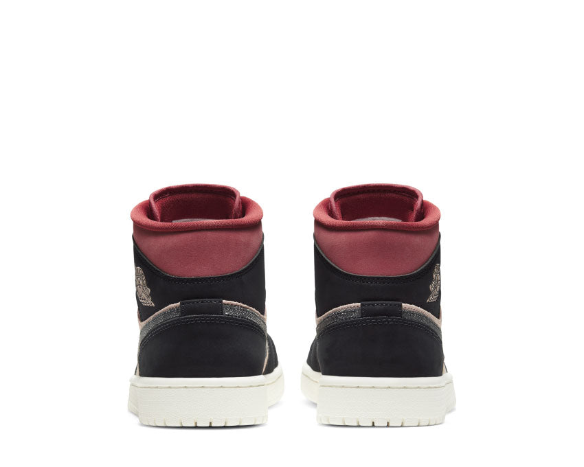Jordan 1 Mid Particle Grey / Black - Canyon Rust BQ6472-202