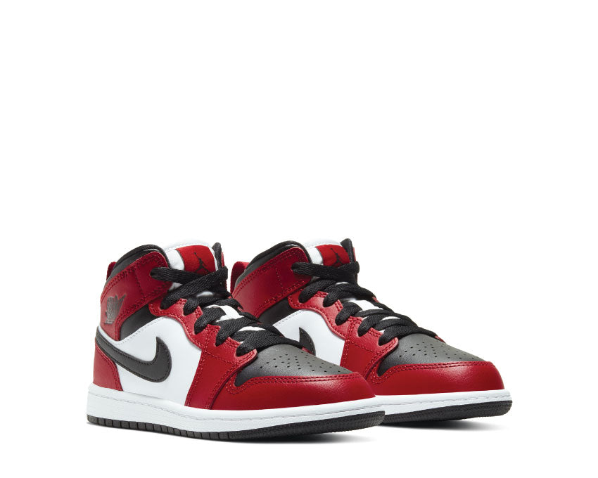 Jordan 1 Mid PS Black / Black - Gym Red 640734-069