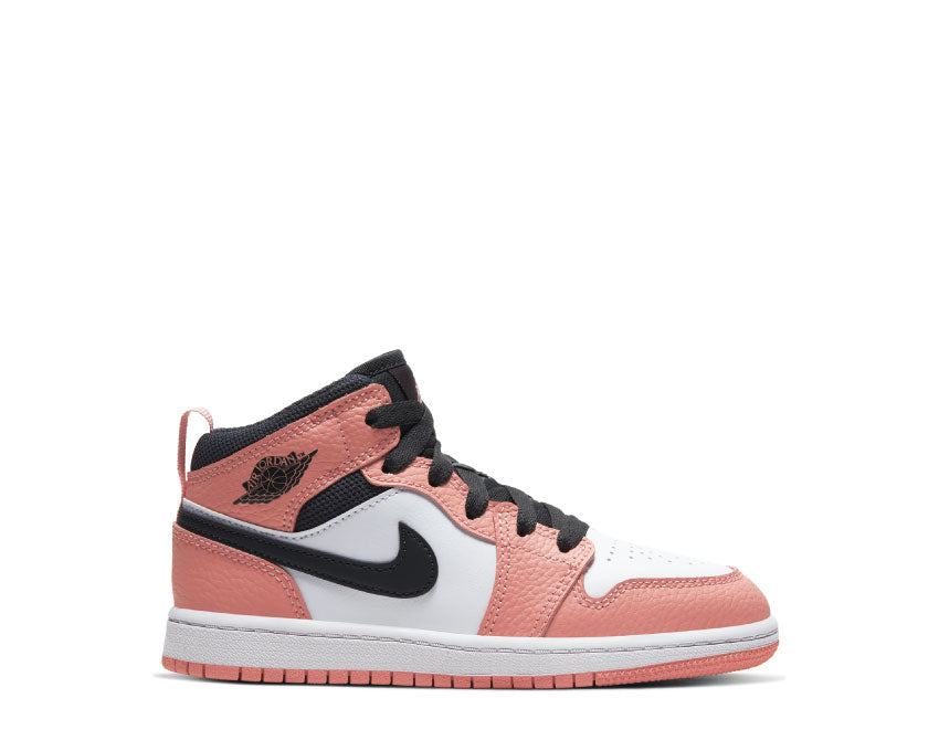 Jordan 1 Mid PS Pink Quartz / DK Smoke Grey - White 640737-603