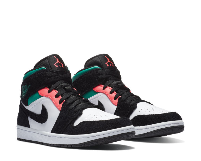 Jordan 1 Mid SE South Beach White / Hot Punch - Black 852542 116