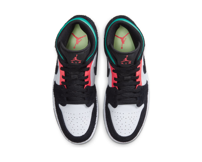 Jordan 1 Mid SE South Beach White / Hot Punch - Black 852542 116