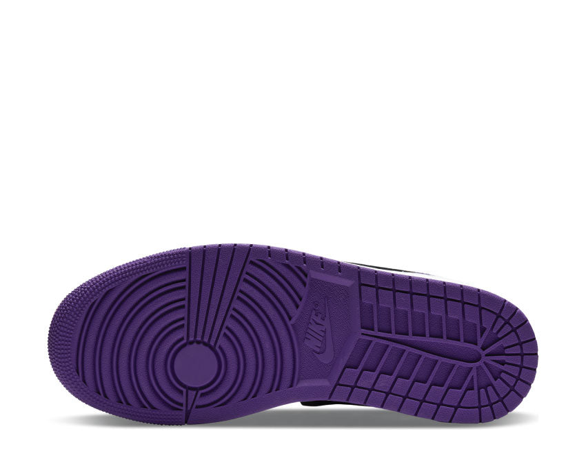  Jordan 1 Mid SE White / Black - Light Solar Flare Heater - Varsity Purple 852542 105