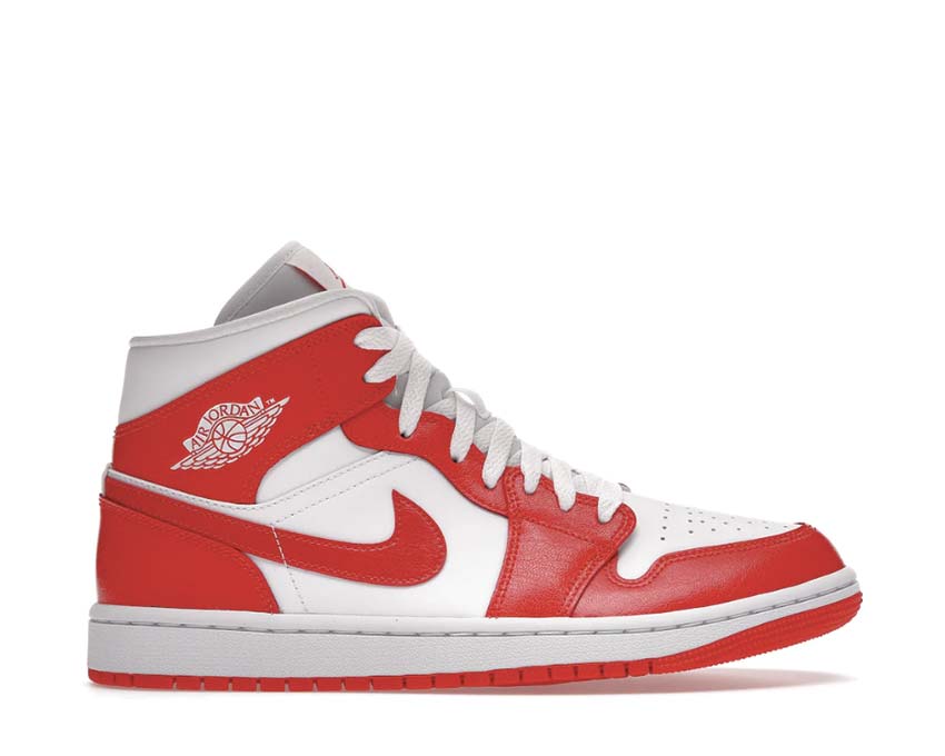 Exclusive Air Jordan Shoes White / White - Habanero Red BQ6472-116