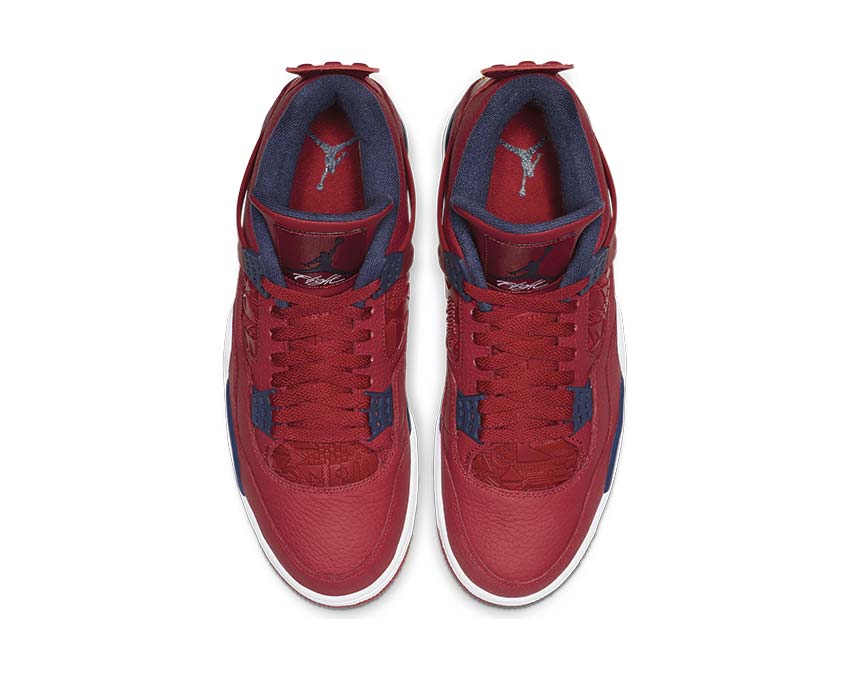Air Jordan 4 Retro SE FIBA Gym Red / Obsidian - Metallic Gold CI1184-617
