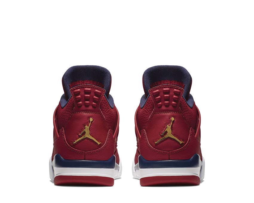 Air Jordan 4 Retro SE FIBA Gym Red / Obsidian - Metallic Gold CI1184-617