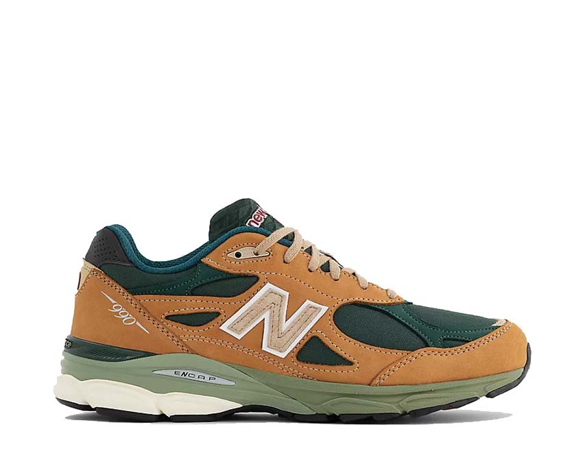 S-KBY sport shoes Tan / Green M990WG3