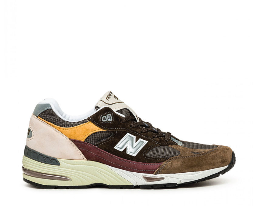 New Balance Made in UK 991 Green / Wine / Yellow M991GYB