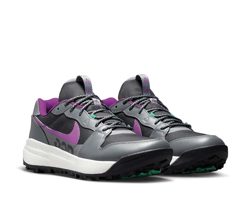 Nike ACG Lowcate Smoke Grey / DK Smoke Grey - Vivid Purple DX2256-002