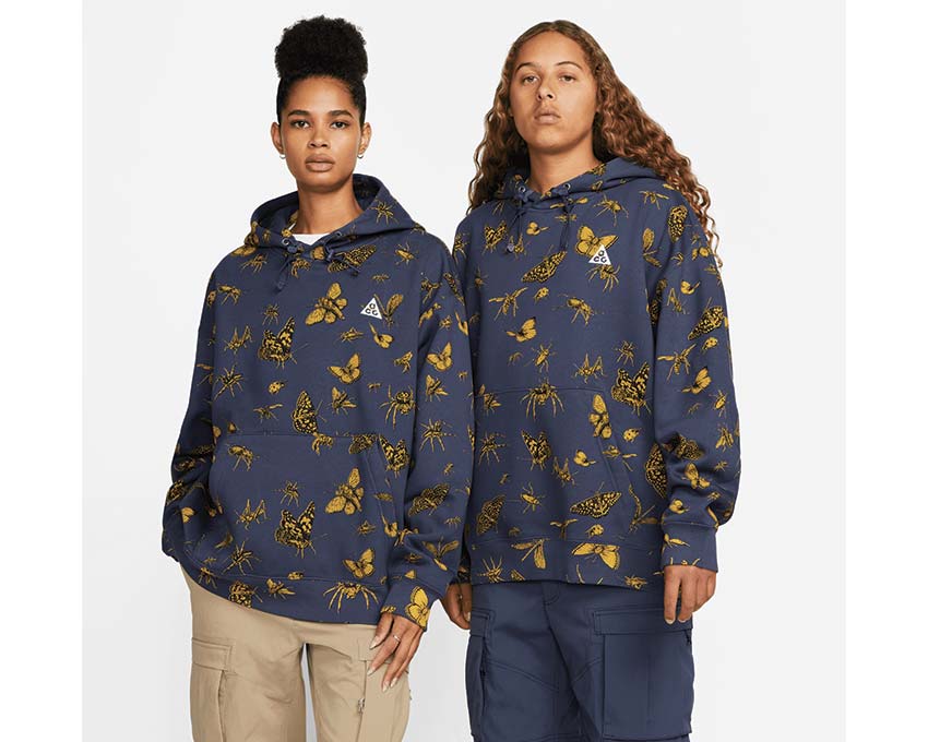 Nike ACG TF PO Hoodie GFX AOP Thunder Blue / Black - Summit White DQ5511-437