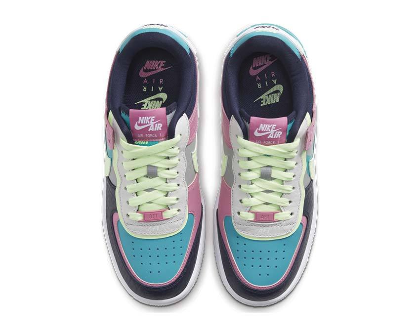 Nike AF1 Shadow SE LT Smoke Grey / Barely Volt - Oracle Aqua CK3172-001
