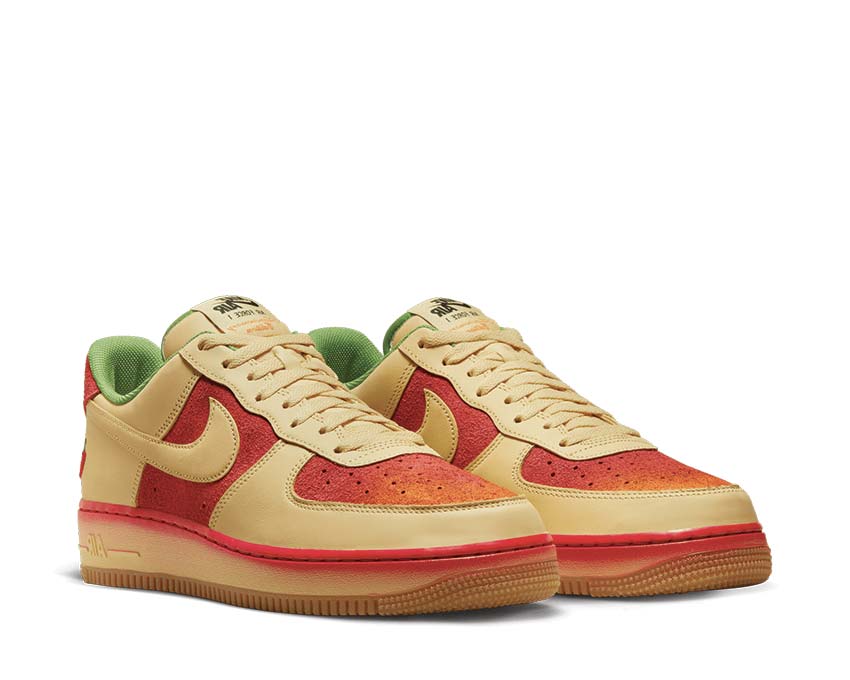 Nike Air Force 1 '07 Lemon Wash / Lemon Wash - University Red DZ4493-700