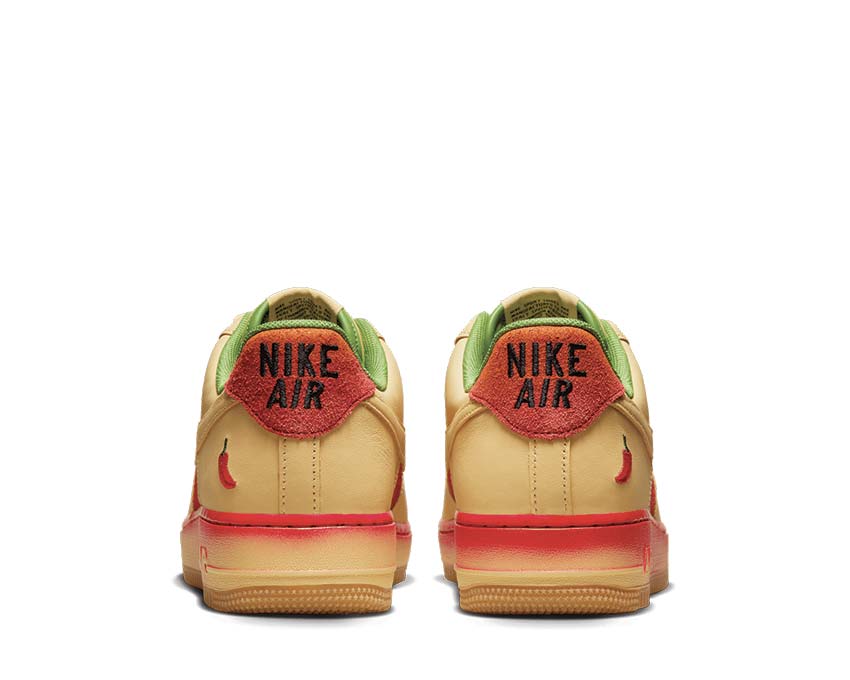 Nike Air Force 1 '07 Lemon Wash / Lemon Wash - University Red DZ4493-700