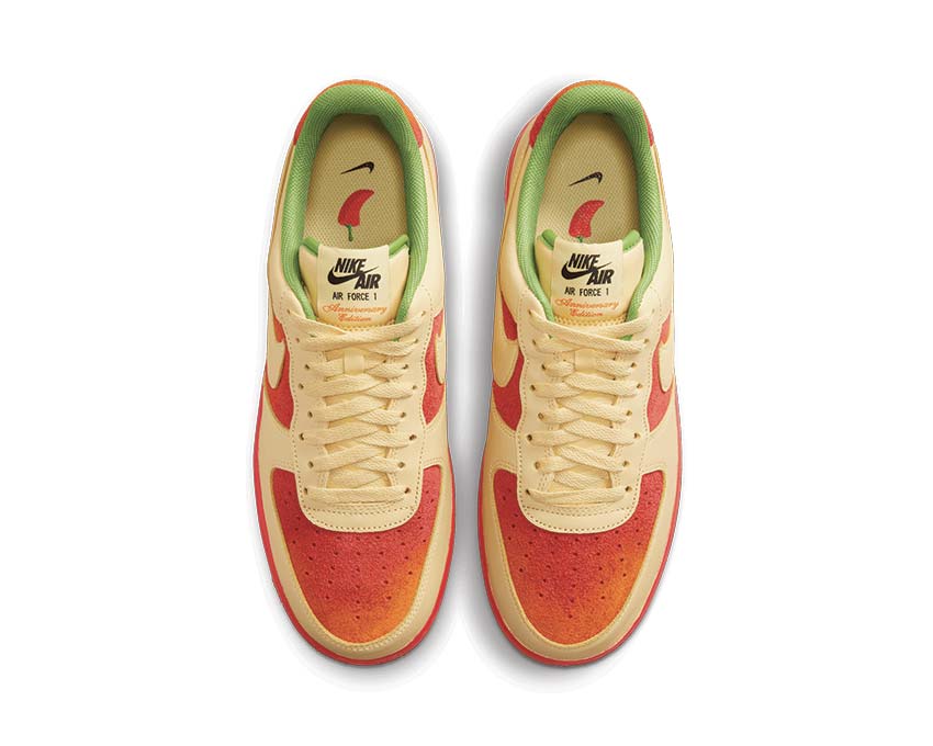 Nike Air Force 1 '07 Lemon Wash / Lemon Wash - University Red DZ4493-700