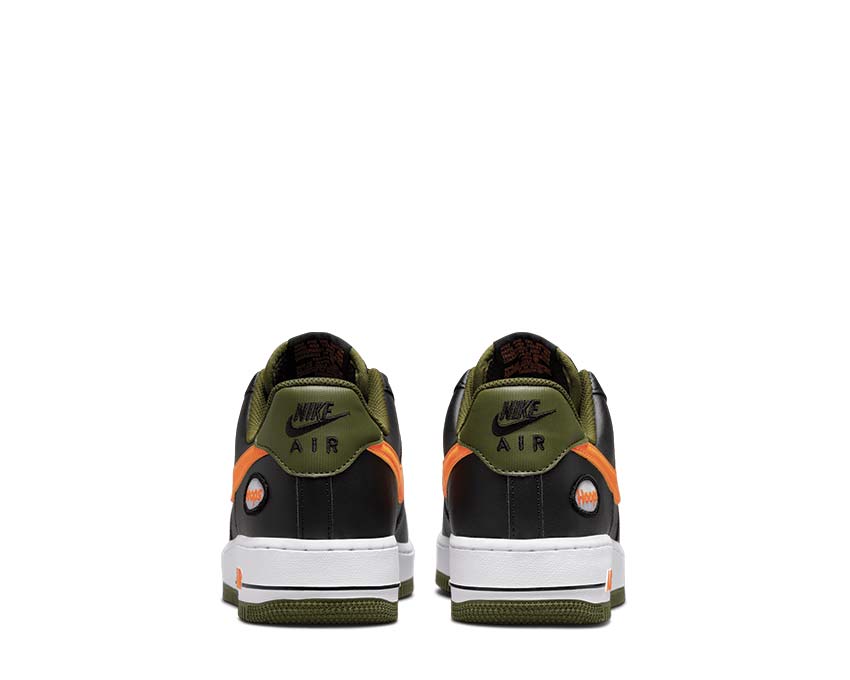 Nike Air Force 1 Low 07 LV8 Hoops DH7440-001 Black Rough Green Orange NEW  IN BOX