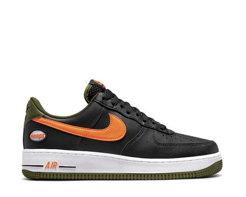 Nike Air Force 1 '07 LV8 Black / Total Orange - Rough Green - White DH7440-001