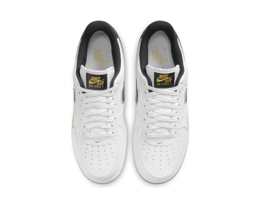 nike air force 1 07 lv8 white black metallic gold