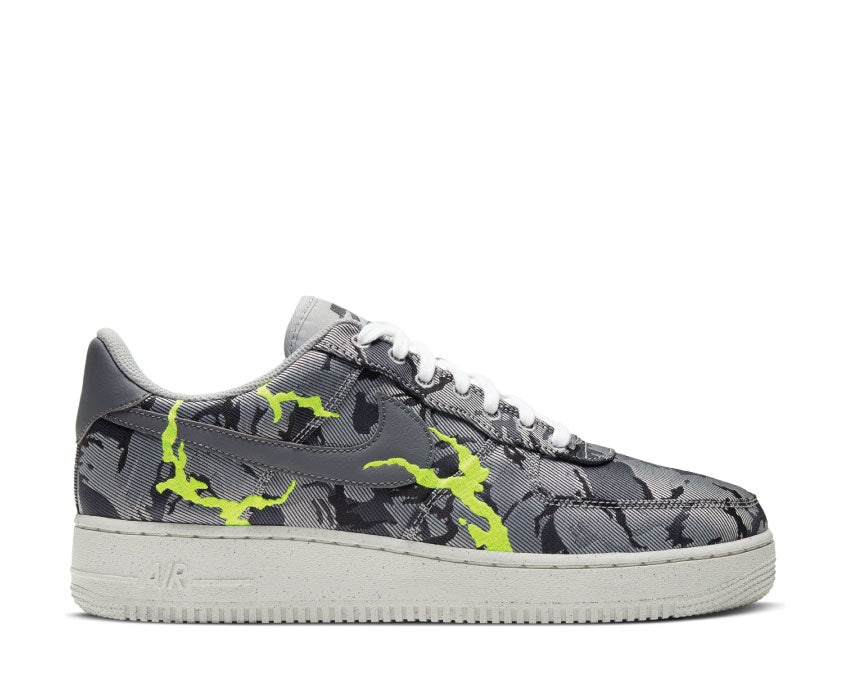 Nike Air Force 1 '07 LX LT Smoke Grey / Smoke Grey - Electric Green CV1725-001