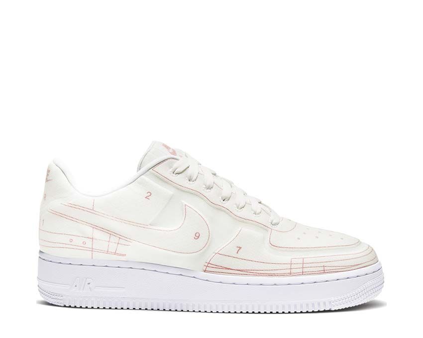 Nike Air Force 1 '07 LX Summit White / Summit White - University Red CI3445-100