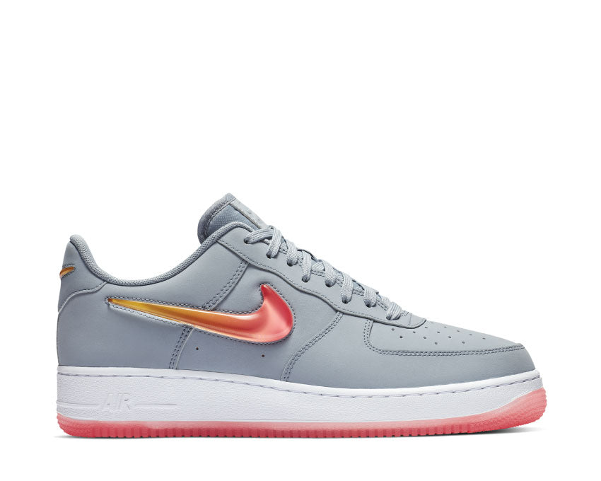 NIke Air Force 1 '07 Premium 2 Obsidian Mist Hot Punch University Red AT4143 400