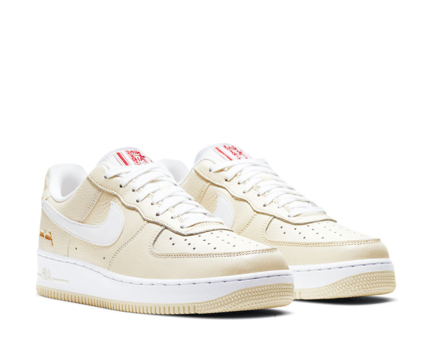 Nike Air Force 1 '07 Premium Coconut Milk / White - University Red CW2919-100