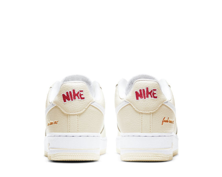 Nike Air Force 1 '07 Premium Coconut Milk / White - University Red CW2919-100
